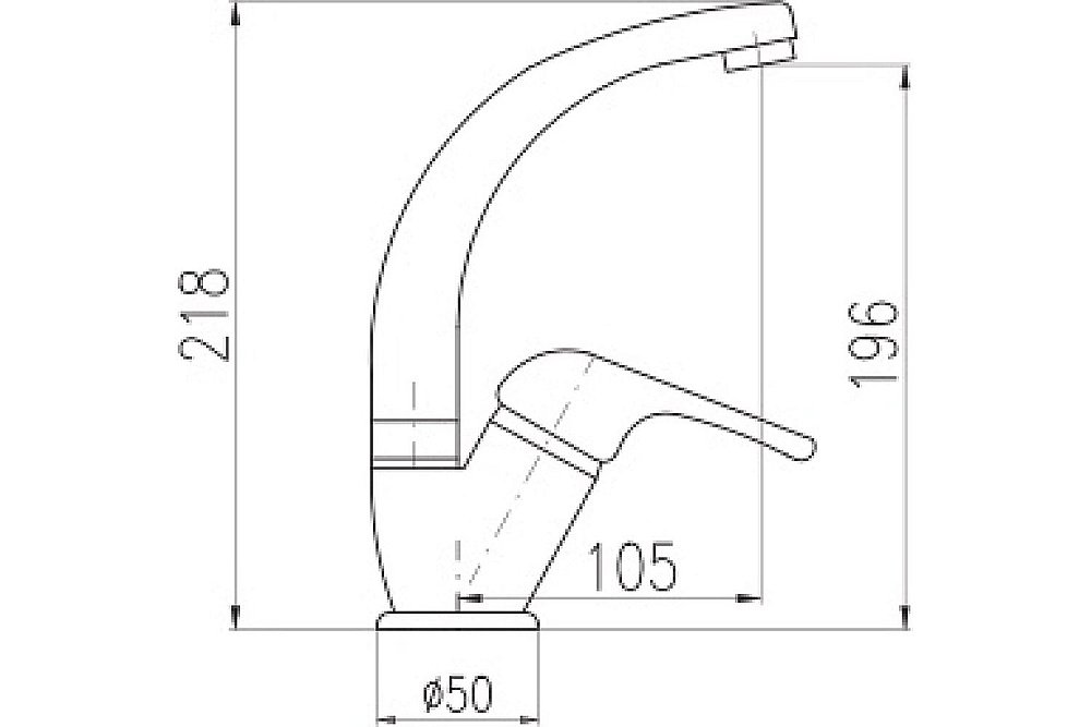 Смеситель для кухни Rav-Slezak Sazava SA006.5/2 хром купить в интернет-магазине сантехники Sanbest