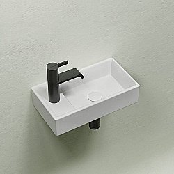 Раковина Ceramica Nova Element CN6051RMW белая матовая правая купить в интернет-магазине сантехники Sanbest