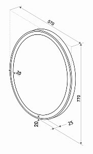 Зеркало Континент Verso ЗЛП40 57x77 в ванную от интернет-магазине сантехники Sanbest