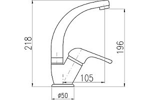 Смеситель для кухни Rav-Slezak Sazava SA006.5/2 хром купить в интернет-магазине сантехники Sanbest