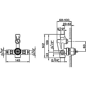 Встраиваемая часть смесителя Cisal Cherie ZA00421004 купить в интернет-магазине сантехники Sanbest