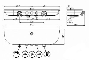 Душевая система Rav-Slezak MURRAY MU253.5/4KB хром купить в интернет-магазине сантехники Sanbest
