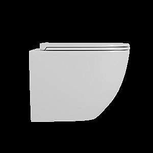 Унитаз подвесной D&K Matrix DT1396516 белый, безободковый, с крышкой микролифт, слив торнадо купить в интернет-магазине Sanbest