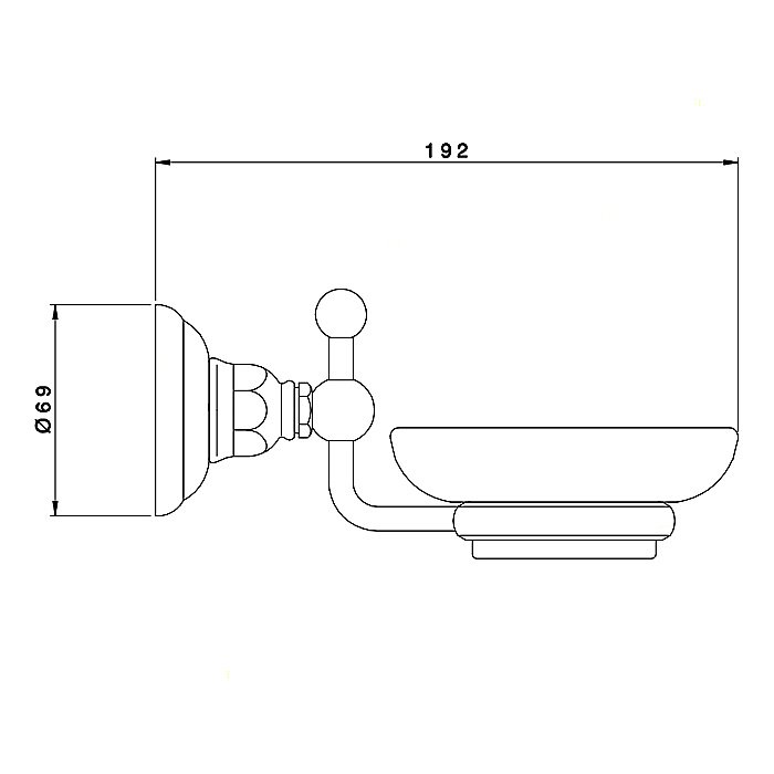 Мыльница  Nicolazzi Accessori Classica 1487CR купить в интернет-магазине сантехники Sanbest