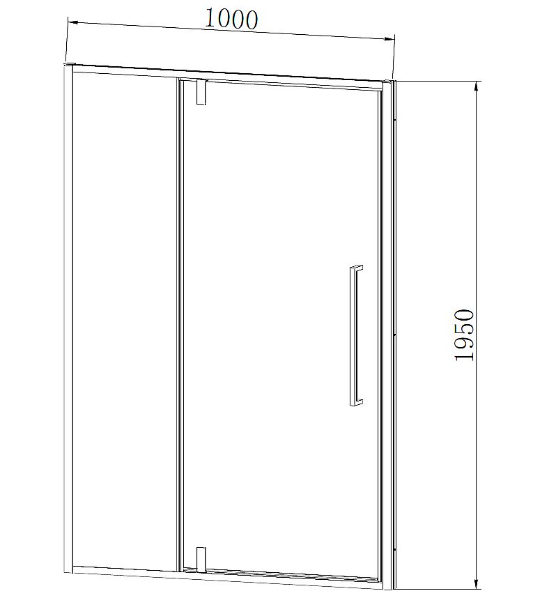 Душевая дверь Vincea Slim-N VDP-4SN100CL 100 профиль хром/стекло прозрачное купить в интернет-магазине Sanbest