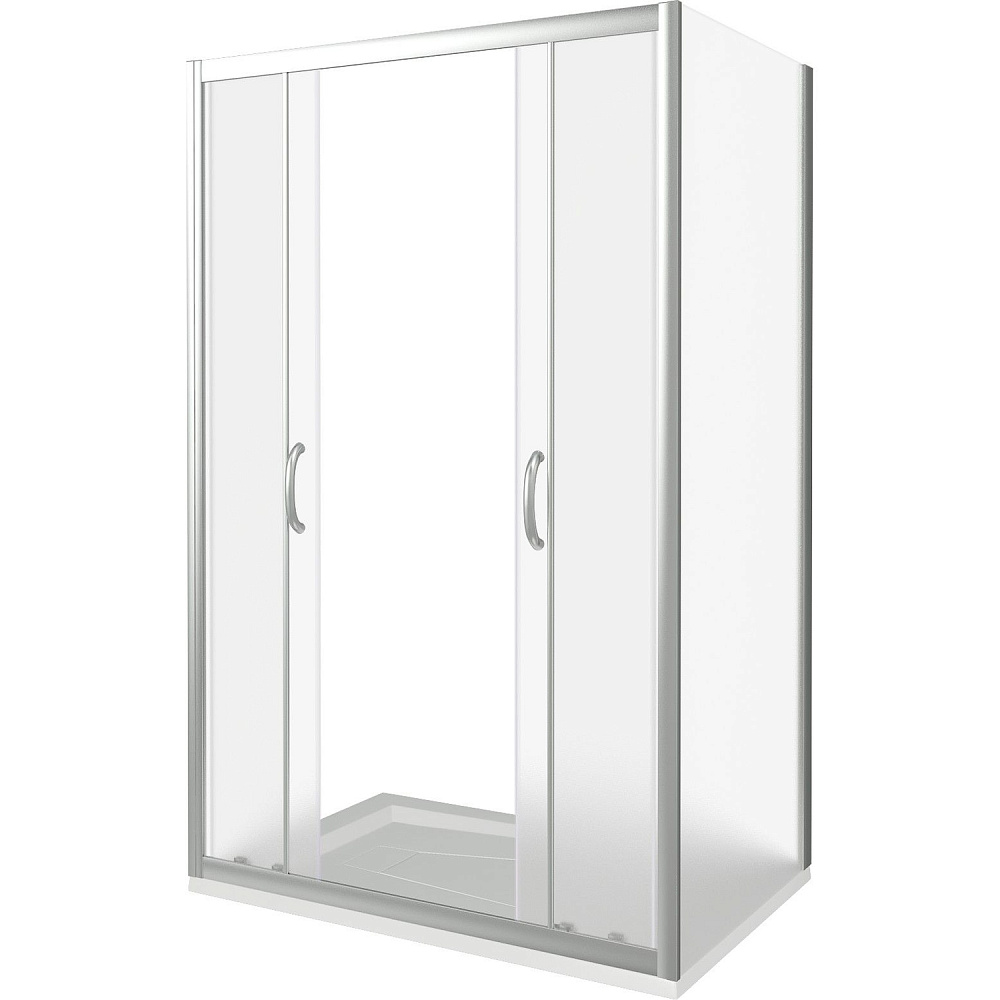 Душевой уголок Good Door Infinity WTW-TD+SP 180х100 стекло рифленое/профиль хром купить в интернет-магазине Sanbest