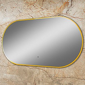 Зеркало Art&Max TORINO AM-Tor-550-1050-DS-Gold в ванную от интернет-магазине сантехники Sanbest