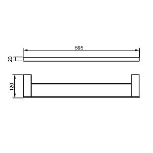 Полотенцедержатель Aquanet 5624D купить в интернет-магазине сантехники Sanbest