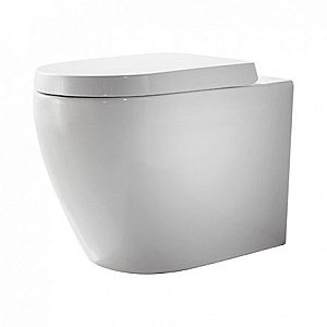 Унитаз приставной Bravat GINA C01011W-ENG с крышкой микролифт купить в интернет-магазине Sanbest