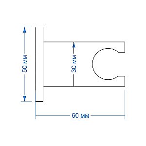 Держатель ручного душа PAINI 53PZ186QQ хром купить в интернет-магазине сантехники Sanbest