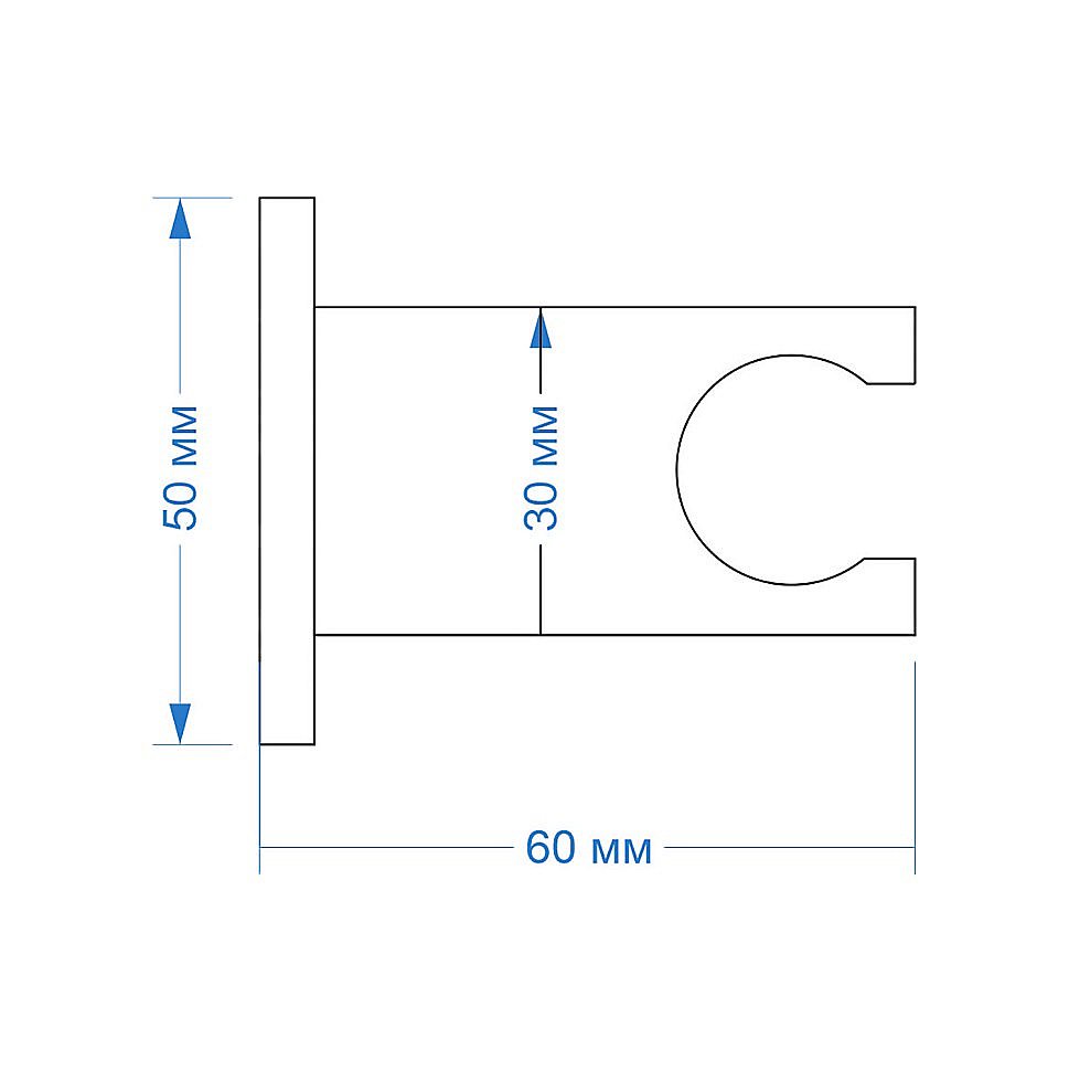 Держатель ручного душа PAINI 53PZ186QQ хром купить в интернет-магазине сантехники Sanbest