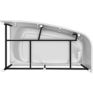 Ванна акриловая Радомир Рона 148х80 белая с каркасом купить в интернет-магазине Sanbest