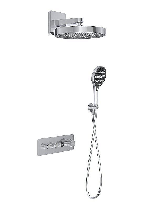 Душевая система Cezares RAIN2 SET-T-01 хром купить в интернет-магазине сантехники Sanbest