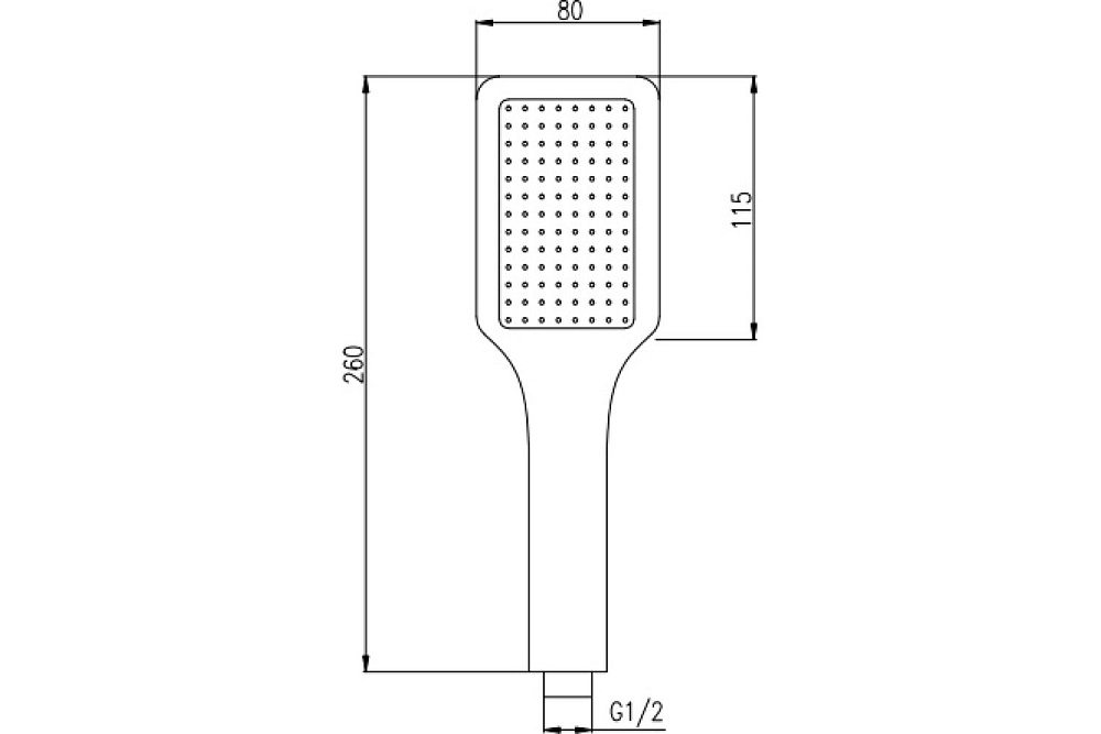 Душевая лейка Rav-Slezak SK0065-2CMATZ черный купить в интернет-магазине сантехники Sanbest