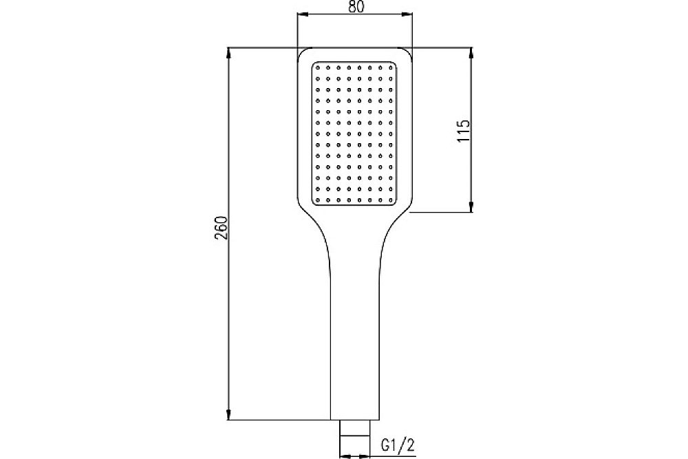 Душевая лейка Rav-Slezak SK0065-2CMATZ черный купить в интернет-магазине сантехники Sanbest