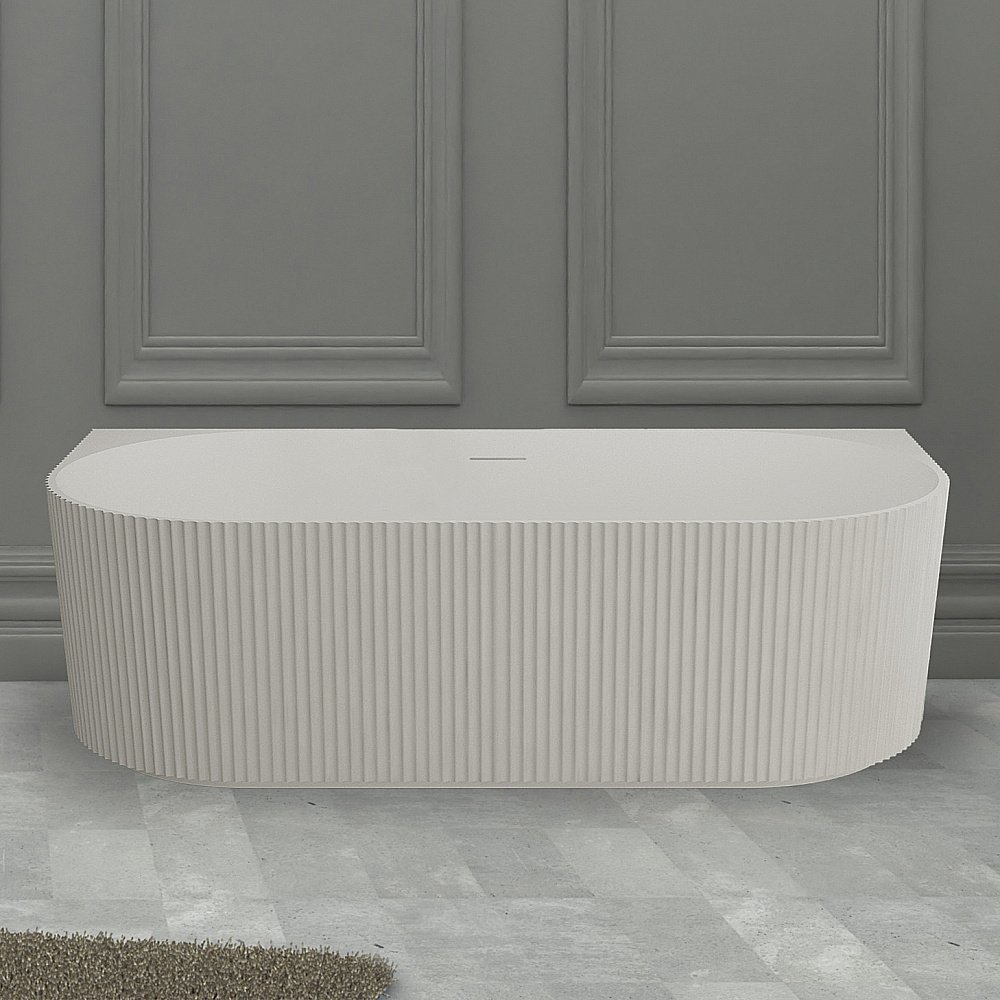 Ванна из искусственного камня ABBER Stein AS9630 170х75 белая матовая купить в интернет-магазине Sanbest