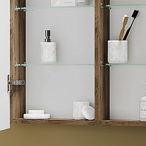 Зеркальный шкаф Sancos Mirror MI100ECH дуб чарльстон купить в интернет-магазине сантехники Sanbest