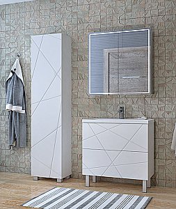 Зеркальный шкаф VIGO Geometry zsh.GEO.80.El купить в интернет-магазине сантехники Sanbest