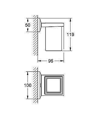 Держатель со стаканом Grohe Allure Brilliant 40493 000 купить в интернет-магазине сантехники Sanbest