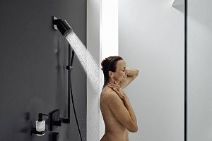 Верхний душ Hansgrohe Pulsify 24130670 черный матовый купить в интернет-магазине сантехники Sanbest