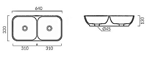 Раковина Grossman GR-3038-2 белая купить в интернет-магазине Sanbest