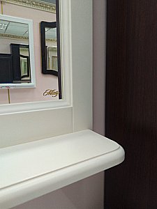 Зеркало Misty Лувр 75x100 слоновая кость в ванную от интернет-магазине сантехники Sanbest