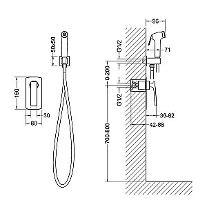 Гигиенический душ Timo Helmi 4089/03SM купить в интернет-магазине сантехники Sanbest