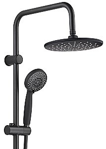 Душевая система Aquanet Passion R AF300-70-R-B черная матовая купить в интернет-магазине сантехники Sanbest