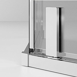 Душевой уголок Ambassador Ritz 112011102 90х90 стекло прозрачное/профиль хром купить в интернет-магазине Sanbest