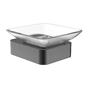 Мыльница с держателем WONZON & WOGHAND LOTTE, Темный графит (WW-8322-BGM) купить в интернет-магазине сантехники Sanbest