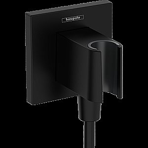 Подключение для шланга Hansgrohe Fixfit Porter E 26889670 черный матовый купить в интернет-магазине сантехники Sanbest