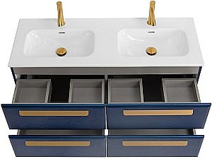 Тумба с раковиной Cezares ECO-CER-N 120 ECO-CER-N-1200-4C-SO-2-SPF-P сапфир для ванной в интернет-магазине Sanbest