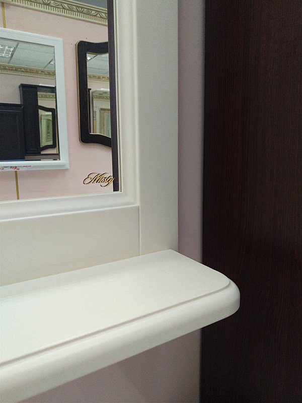 Зеркало Misty Лувр 75x100 слоновая кость в ванную от интернет-магазине сантехники Sanbest