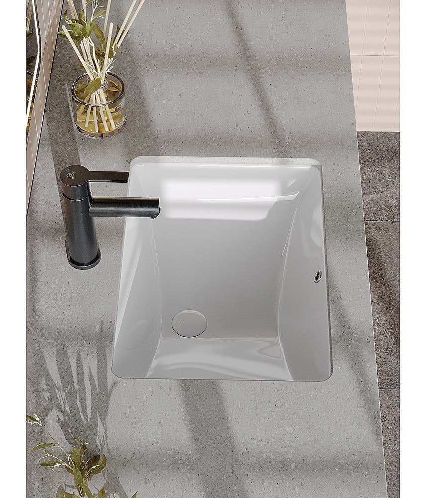 Cмеситель для раковины Agger Easy A3102155 оружейная сталь матовая купить в интернет-магазине сантехники Sanbest