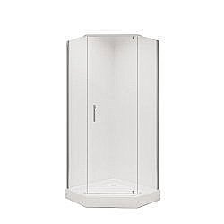 Душевой уголок Niagara Nova NG-6605-08, 90х90х190см, распашные двери, серебристый профиль купить в интернет-магазине Sanbest