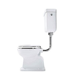 Унитаз SIMAS Londra LO901 с низким бачком, белый/хром купить в интернет-магазине Sanbest