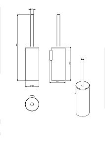 Ершик для туалета Langberger Accessories 70672 хром купить в интернет-магазине сантехники Sanbest