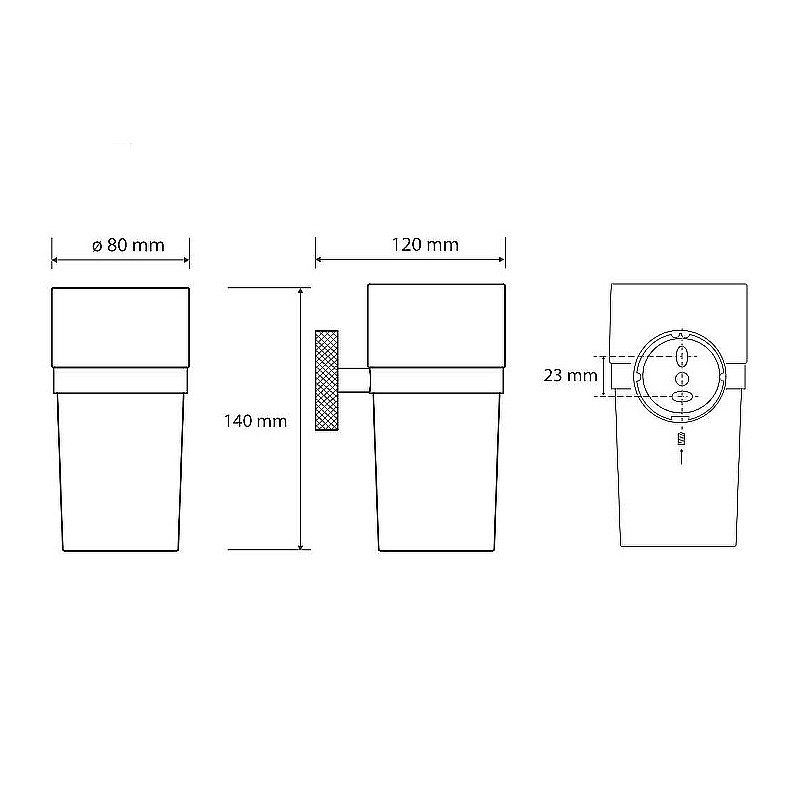 Стакан для зубных щеток Bemeta Stella 166110012 хром купить в интернет-магазине сантехники Sanbest