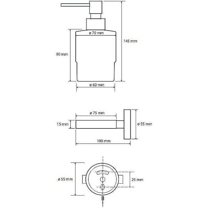 Диспенсер Bemeta Amber 155109102 медное золото купить в интернет-магазине сантехники Sanbest