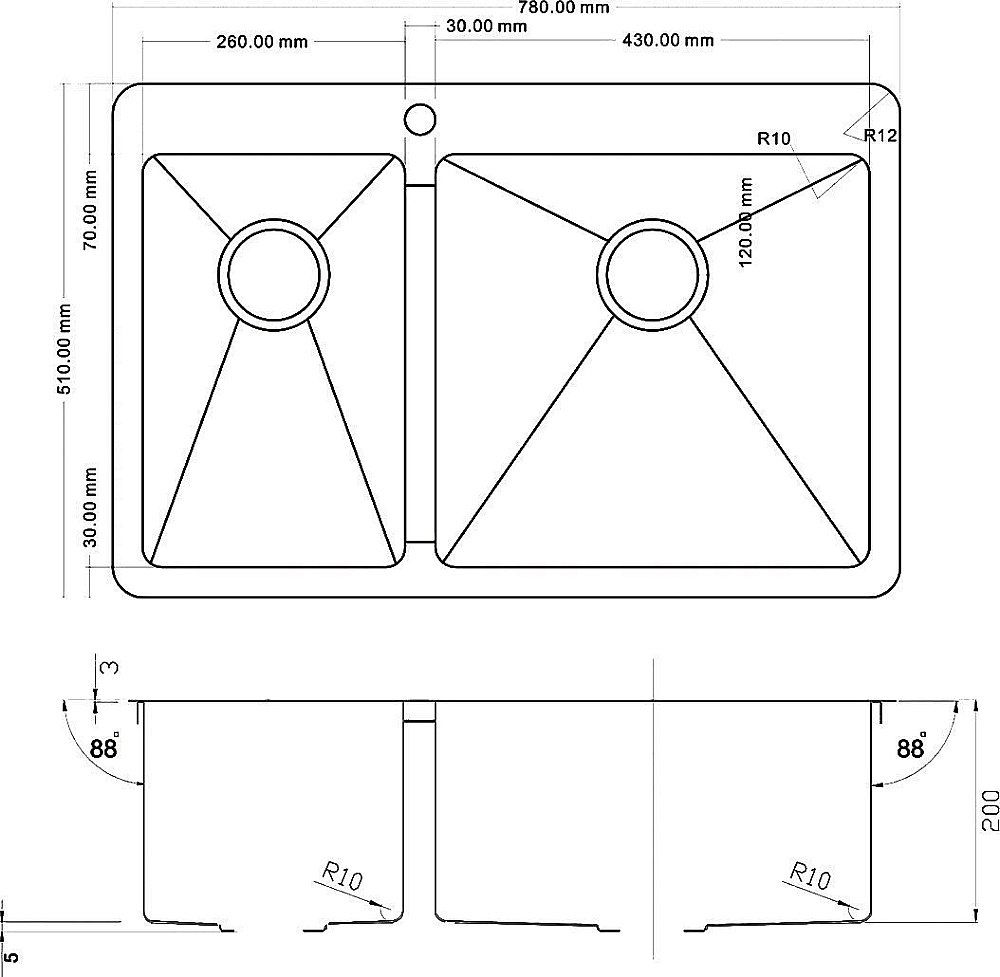 Мойка для кухни ZORG Inox PVD SZR-78-2-51 BRONZE купить в интернет-магазине сантехники Sanbest