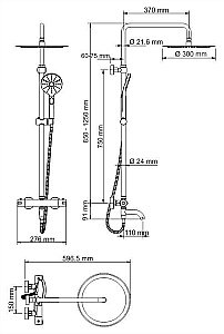 Душевая система WasserKRAFT A18801 Thermo купить в интернет-магазине сантехники Sanbest