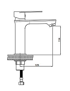 Смеситель для раковины GPD PROVIDO MLB156 купить в интернет-магазине сантехники Sanbest