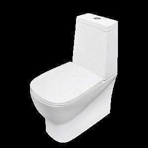 Унитаз-компакт Sanita luxe Infinity INFSLCC01040522 с бачком, с крышкой микролифт, белый купить в интернет-магазине Sanbest