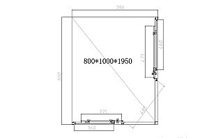 Душевой уголок Vincea Slim-N VSS-4SN8010CLG 100x80 стекло прозрачное/профиль золото брашированное купить в интернет-магазине Sanbest