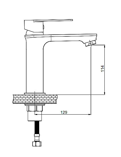 Смеситель для раковины GPD PROVIDO MLB156 купить в интернет-магазине сантехники Sanbest