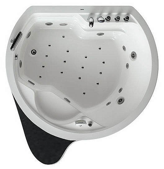 Ванна акриловая Gemy Next to You G9063 O 162х185 белая с гидромассажем купить в интернет-магазине Sanbest
