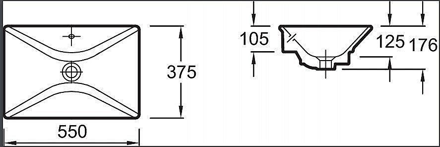 Раковина Jacob Delafon REVE 55 E4819-X5-00 белая купить в интернет-магазине Sanbest
