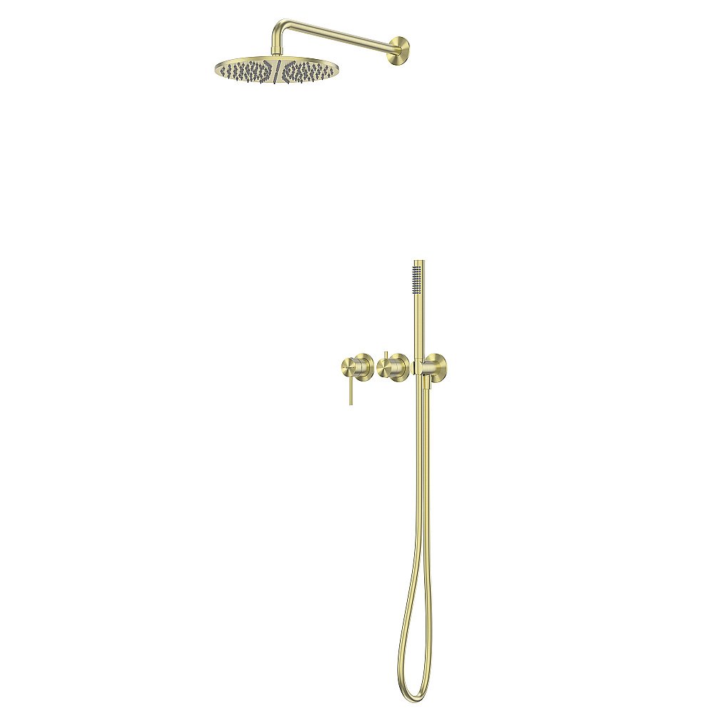 Душевая система Abber Wasser Kreis 316 AF8118BG брашированное золото купить в интернет-магазине сантехники Sanbest