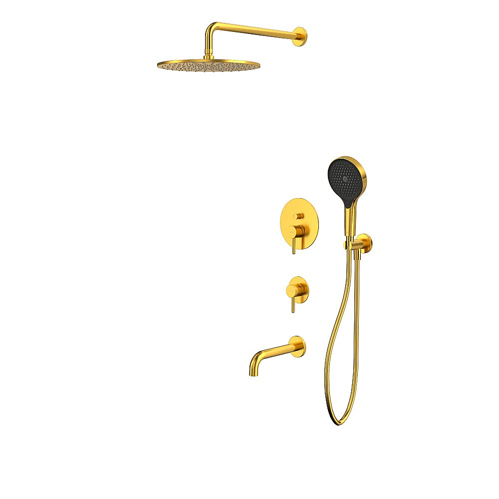 Душевая система WhiteCross Y YSET07TOPGLB золото брашированное купить в интернет-магазине сантехники Sanbest