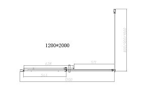Душевой уголок Vincea DICE VSR-4D1012CLB 120x100 черный/прозрачный купить в интернет-магазине Sanbest